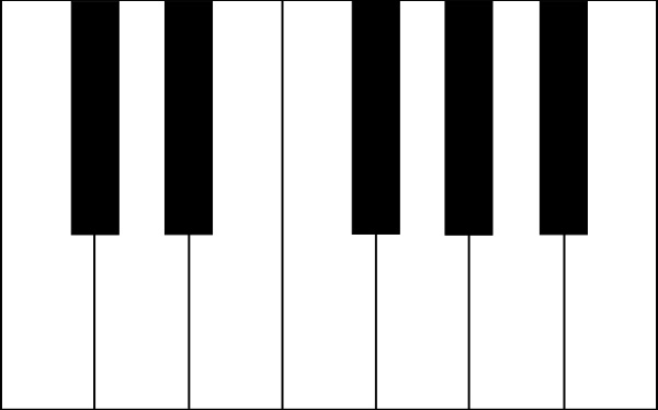 Piano Keys clip art 