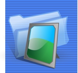 Pictures Folder Icon clip art