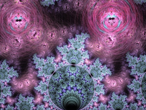 pink and blue fractal
