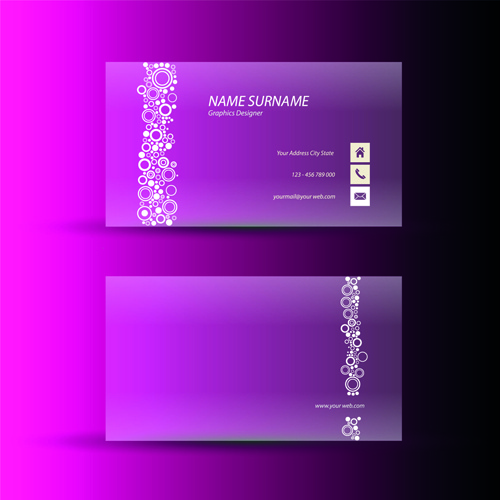 download free business card template microsoft word pink
