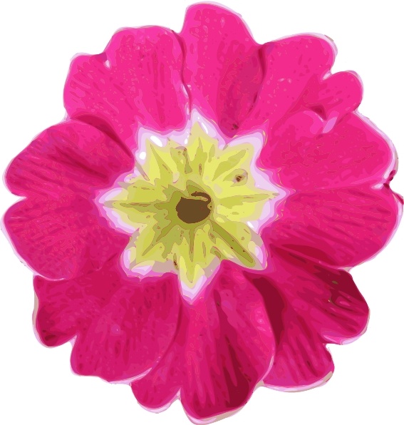 Pink Flower clip art Free vector in Open office drawing svg ( .svg