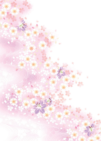 pink flowers backgrund