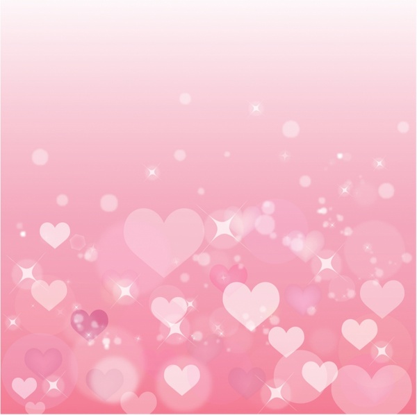 Pink Background Heart gambar ke 1