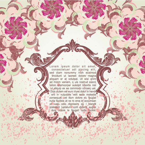pink pattern background 05 vector