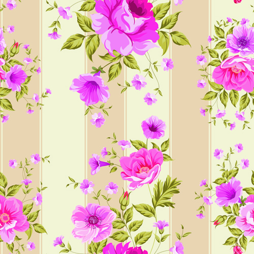 pink roses pattern seamless vector