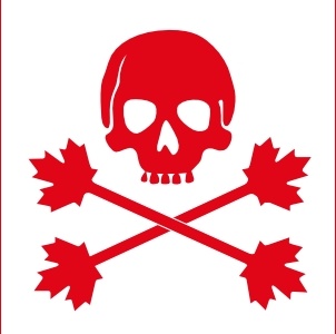 Pirate Flag Of Canada clip art