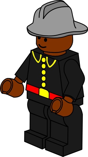 Pitr Lego Town Fireman clip art