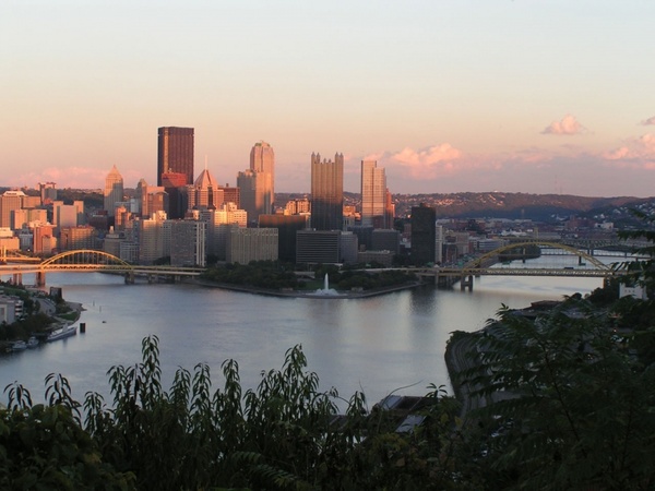 pittsburgh at sunset 