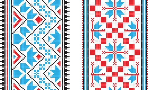 pixel pattern 01 vector