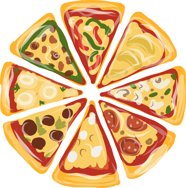 Pizza background Vectors graphic art designs in editable .ai .eps .svg ...