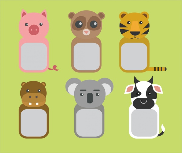 Cute animals frame border vectors free download 24,927 editable .ai .eps  .svg .cdr files
