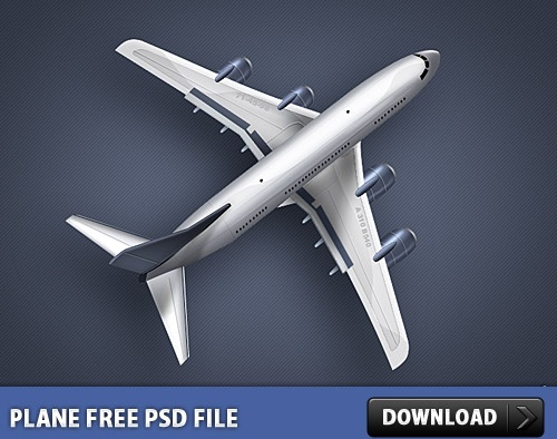 Plane Free PSD file