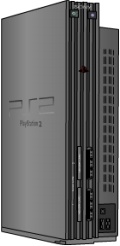 Playstation 2 standing silver
