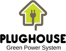 plug with house logo vector
