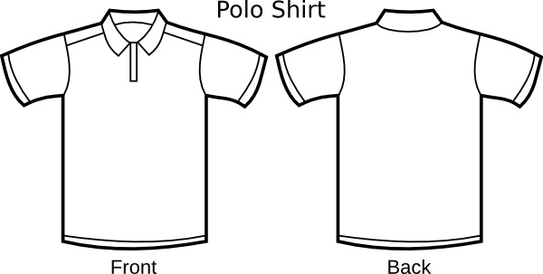 Download Polo Shirt Template clip art Free vector in Open office ...