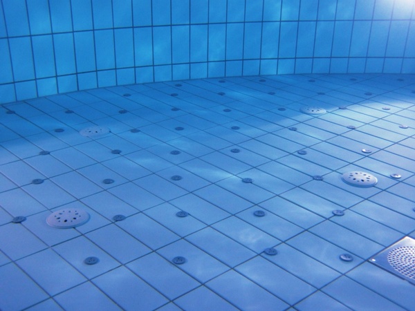 pool tiles underwater