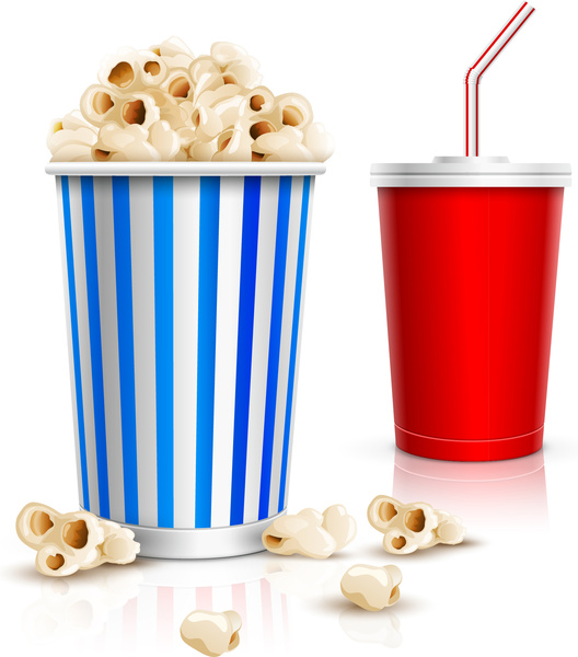 popcorn and drink