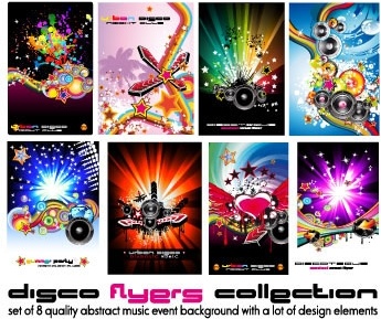 poster dynamic musical elements vector