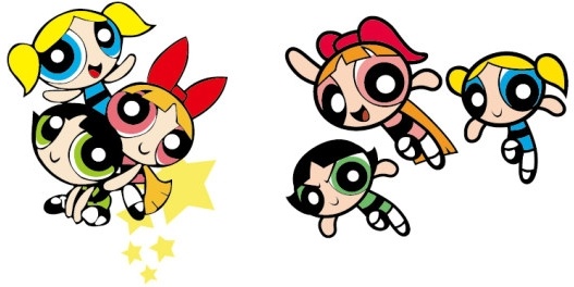 powerpuff girls vector