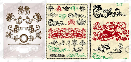 Practical classical pattern vector material 