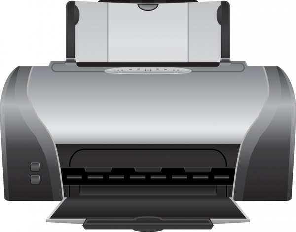 printer icon 3d modern realistic design