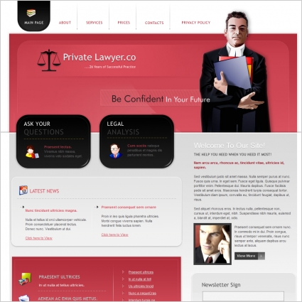 Private Lawyer Co. Template
