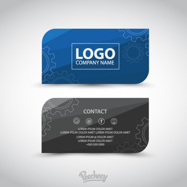 business card template illustrator free download