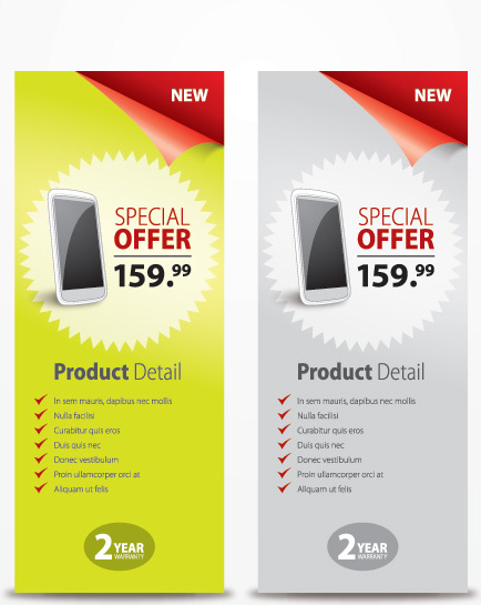 promo banners vector graphic