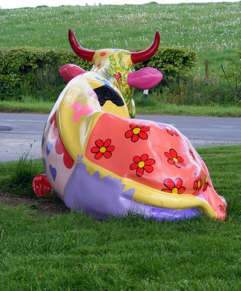 psychedelic cow