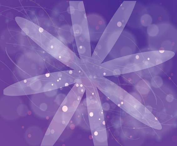 purple abstract bubbles and lines vector 