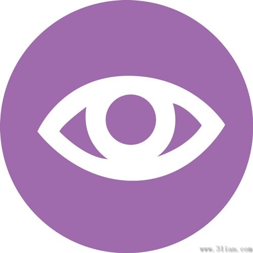 purple background eye icon vector