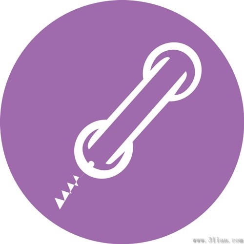 purple background phone icon vector
