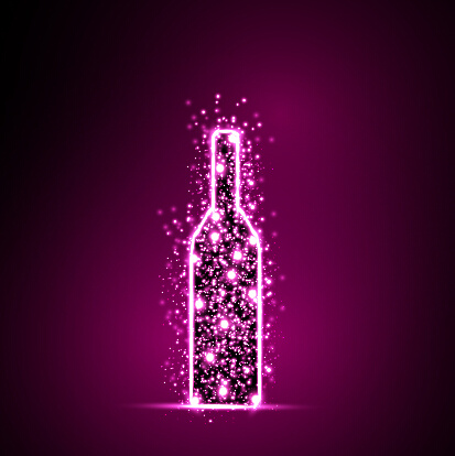 purple light dot wine vector background