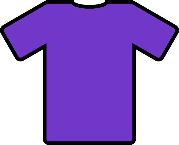 Purple T Shirt clip art