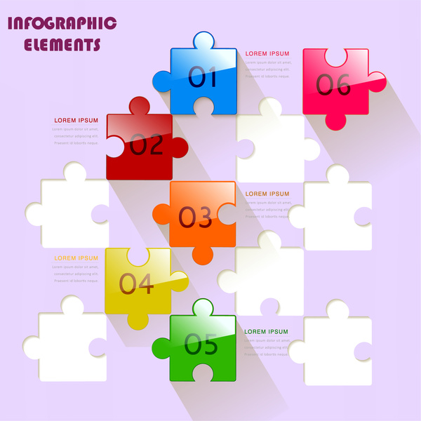 puzzle infographic design