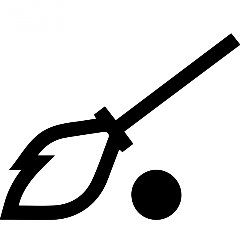 quidditch sign icon flat black white outline