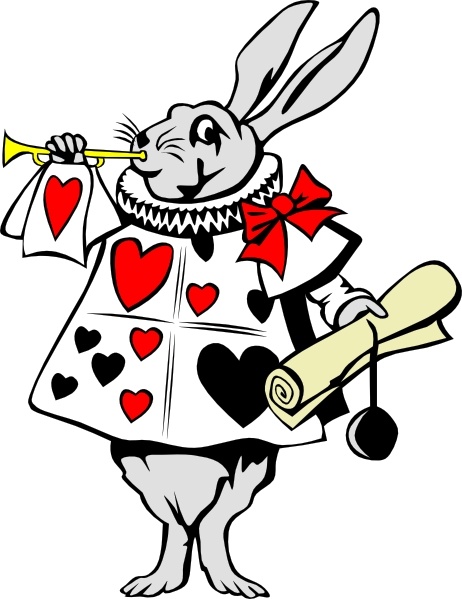 Rabbit From Alice In Wonderland clip art