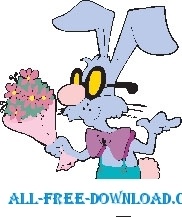 Rabbit with Flowers 2 