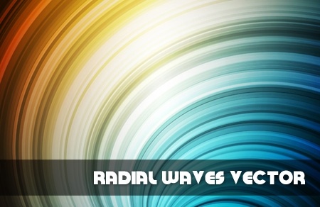radial waves background shiny colorful curves design