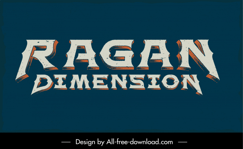 ragan dimension logotype classical flat calligraphy sketch