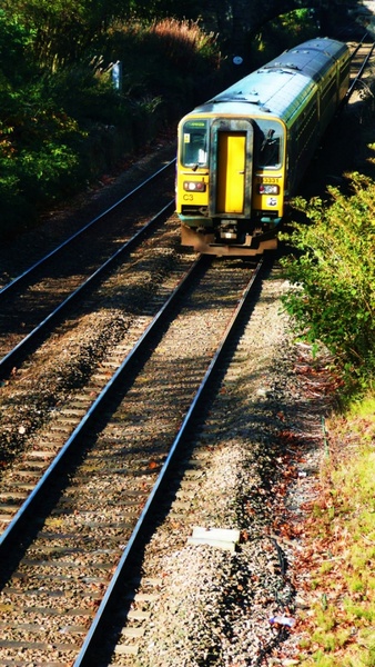 rail track and train