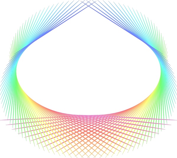 Rainbow abstract element