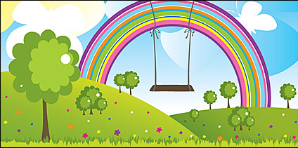 Rainbow Flying trapeze 