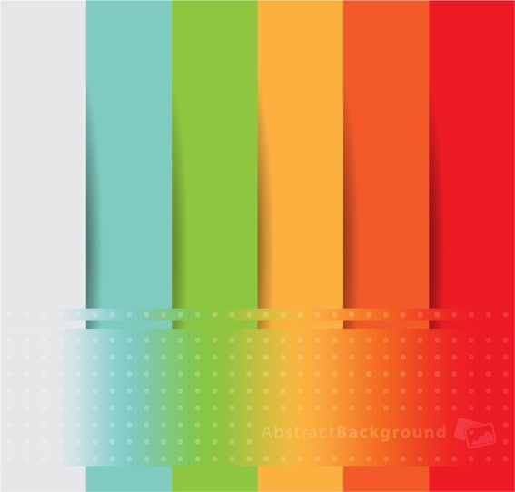 Rainbow-colored paper-cut vector