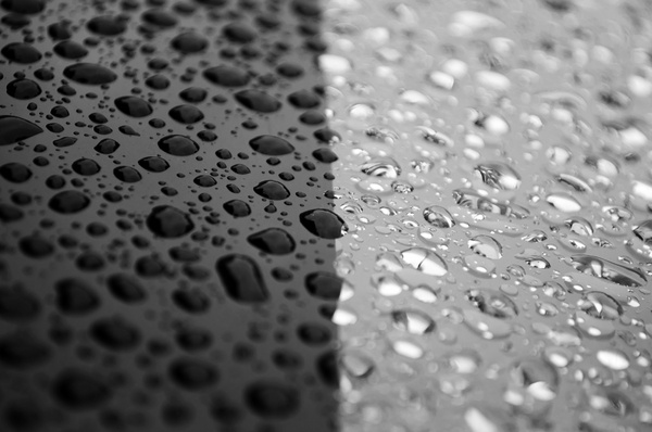 raindrops on the car