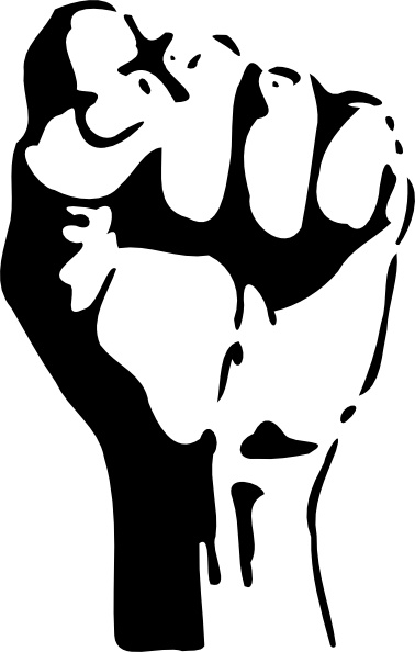 Raised Fist clip art 