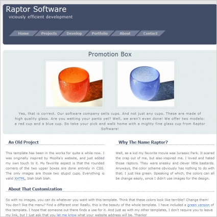 Raptor Software Template