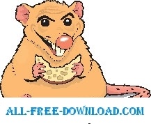 Rat Eating Cheese 2