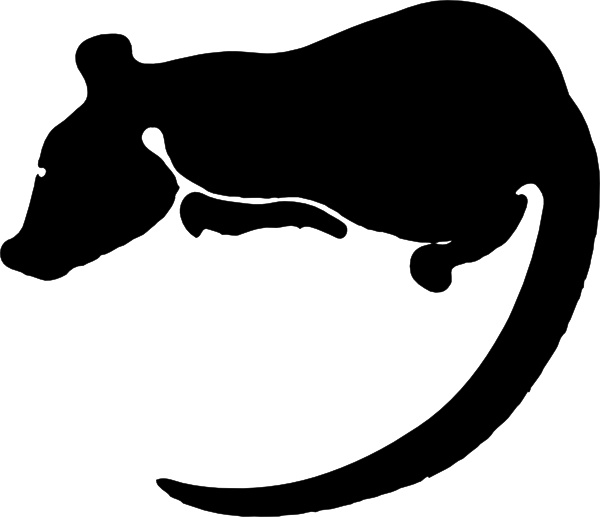 Rat Silhouette clip art