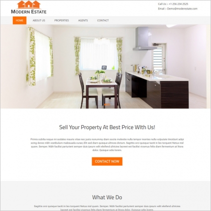 real estate website template